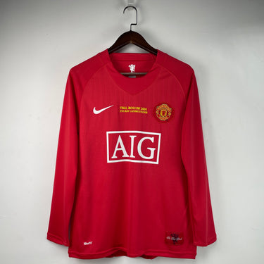 MANCHESTER UNITED 07/08 HOME JERSEY CHAMPIONS LEAGUE EDITION LONG SLEEVE