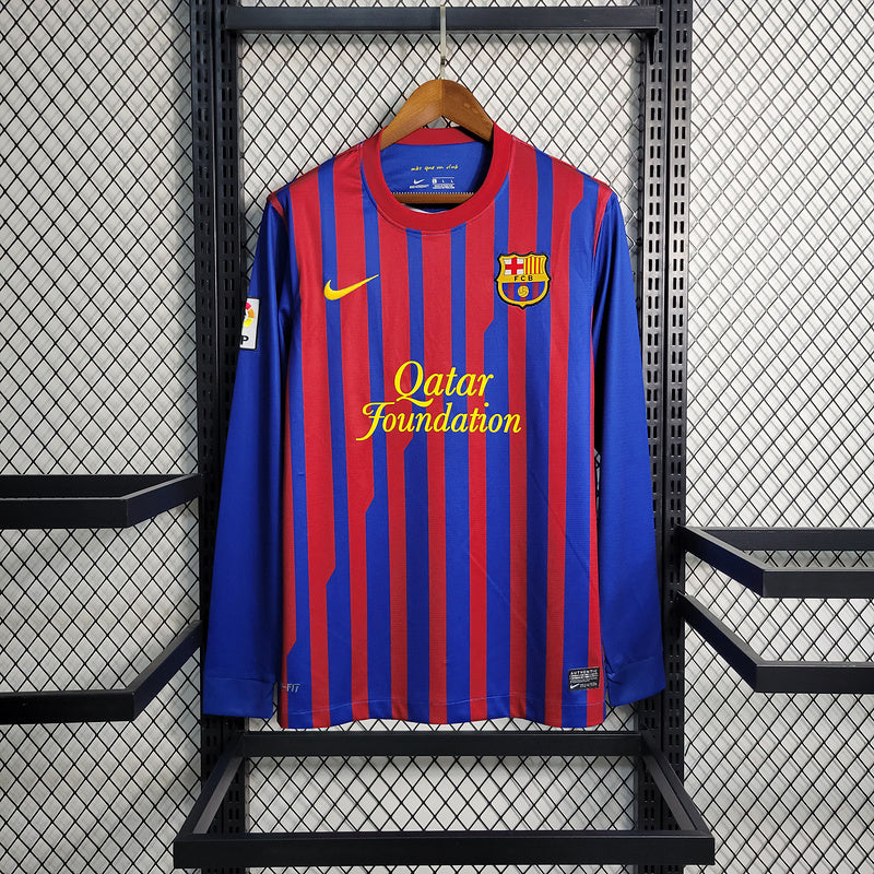 BARCELONA 11/12 HOME JERSEY LONG SLEEVE